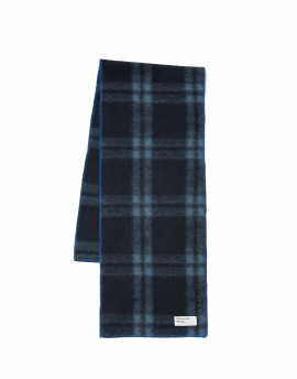 Universal Works Blanket Scarf In Navy Soft Wool Fleece