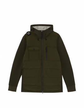 Ma.Strum Softshell Down Quilt Hooded Jacket