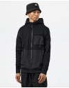 Weekend Offender Daponte Zip Through Hoodie Black