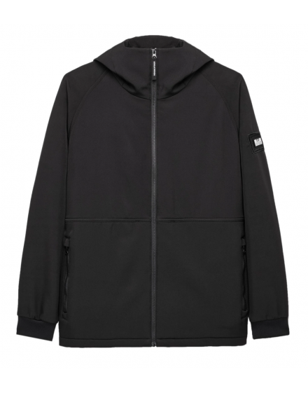 Weekend Offender Daponte Zip Through Hoodie Black