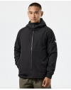 Weekend Offender Daponte Zip Through Hoodie Black