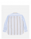 Universal Works Panel Square Pocket Shirt in Mixed Stripes Pop Stripe Mixed