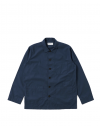 Universal Works Bakers Overshirt in Navy Organic Fine Poplin