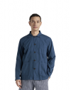 Universal Works Bakers Overshirt in Navy Organic Fine Poplin