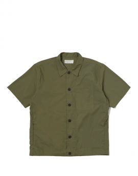 Universal Works Tech Overshirt in Olive Recycled Polytech