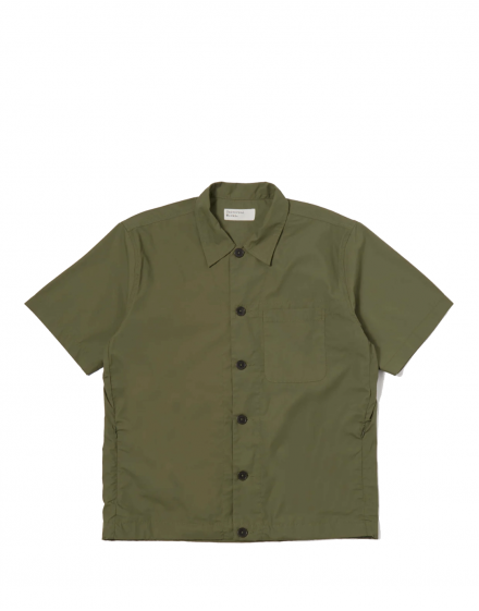 Universal Works Tech Overshirt in Olive Recycled Polytech