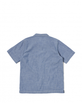 Universal Works Summer Overshirt in Washed Indigo Chambray