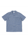 Universal Works Summer Overshirt in Washed Indigo Chambray