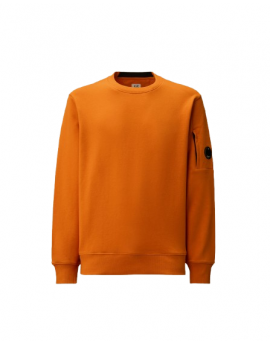 C.P. Company Diagonal Raised Fleece Crewneck Lens Sweatshirt