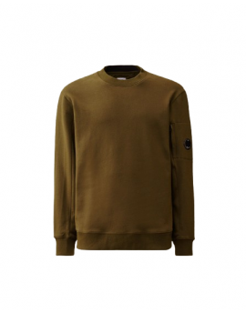 C.P. Company Diagonal Raised Fleece Crewneck Lens Sweatshirt