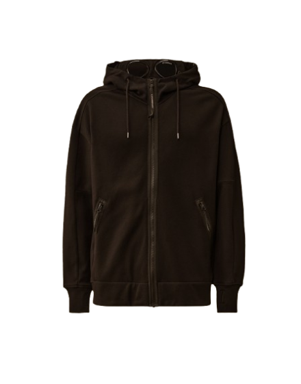 C. P. Company Diagonal Raised Fleece Crewneck Lens Sweatshirt