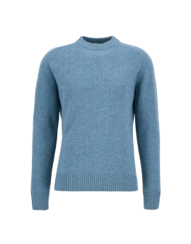 Barbour Grangetown Merino Crew Neck Bluestone