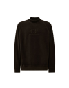 C.P. Company Brushed Emerized Diagonal Fleece Mockneck Sweatshirt