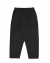 Universal Works Pleated Track Pant in Black Recycled Polytech
