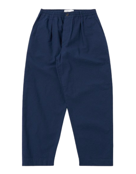 Universal Works Navy Derby Stripe Oxford Pant