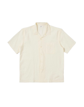 Universal Works Ecru Arten Seersucker Road Shirt