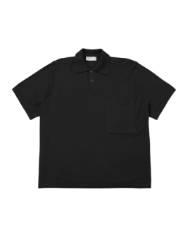Universal Works Black Woolcot Bio S/S Pullover Knit Shirt II