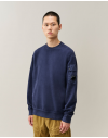 C.P. Company Brushed Emerized Diagonal Fleece Mockneck Sweatshirt