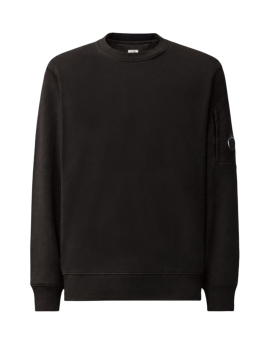 C.P. Company Diagonal Raised Fleece Crewneck Lens Sweatshirt