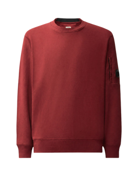 C.P. Company Diagonal Raised Fleece Crewneck Lens Sweatshirt