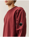 C. P. Company Diagonal Raised Fleece Crewneck Lens Sweatshirt