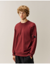 C. P. Company Diagonal Raised Fleece Crewneck Lens Sweatshirt