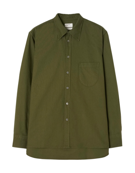 Universal Works Olive R.Oxford Lazy Day Shirt
