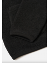 Universal Works Cardigan In Black Wool Fleece