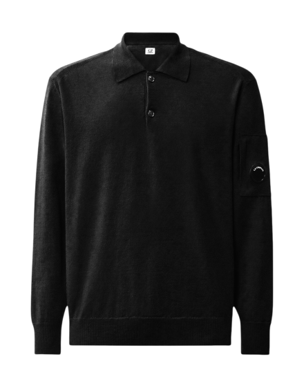 C.P. Company Extrafine Merino Wool Polo Sweater